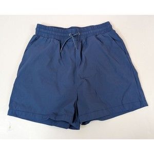 Brixton Nylon Board Shorts Swim Trunk Size Small Blue Drawstring